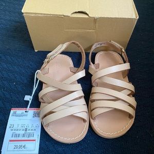 Toddler girls Zara leather sandals